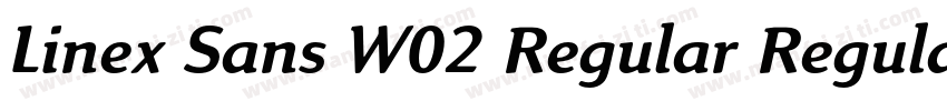Linex Sans W02 Regular Regular字体转换